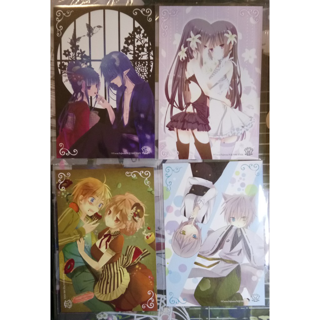 妖狐 僕ss 藤原ここあ藤原可可亞主題咖啡cafe Dear親愛的魔法少女與惡明信片 蝦皮購物