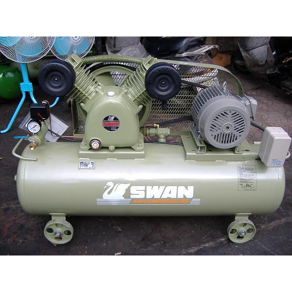 天鵝牌全新5HP.皮帶式空壓機熱賣中、SVP-205、三相220v、外銷機種