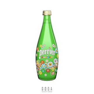 【PERRIER X TAKASHI MURAKAMI】村上隆 法國 沛綠雅 氣泡天然礦泉水 750ML 玻璃瓶 聯名