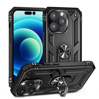 【軍工防摔】iPhone 14 Pro Max 手機殼 i14 Plus 磁吸車用支架 指環保護殼 盔甲殼 時尚