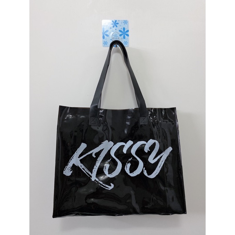 KISSY如吻內衣～新款黑微透防水提袋，代理贈品、輔銷、包裝提袋