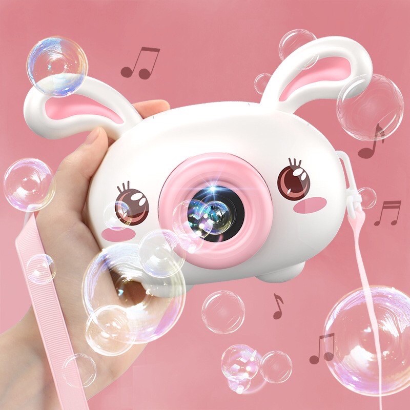 萌萌兔 貓咪泡泡相機 一鍵即出泡泡 自動泡泡機 卡通貓造型 泡中泡電動風扇泡泡相機