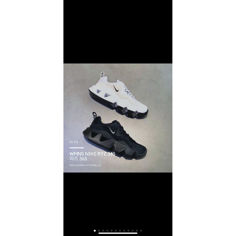 Nike ryz365全黑鋸齒鞋