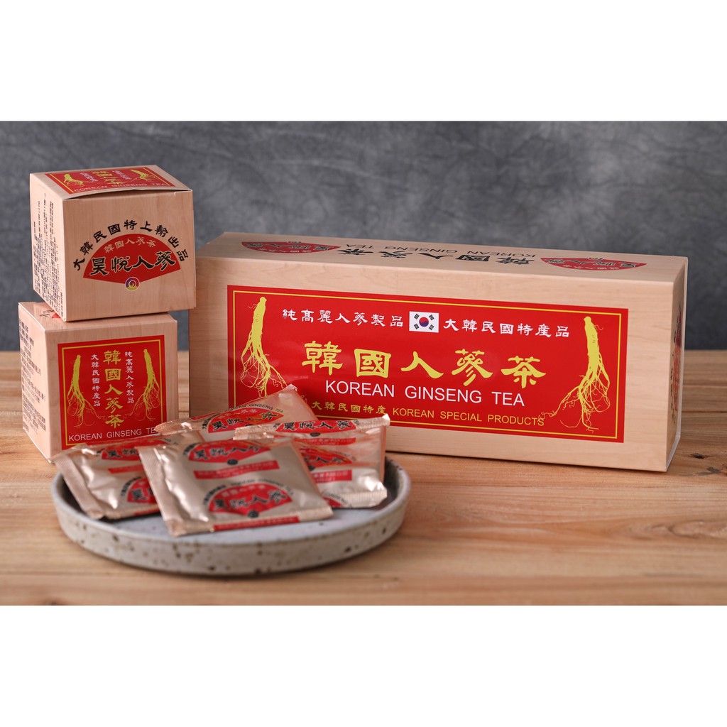 昊之蔘 精選韓國人蔘茶隨身包盒裝5公克x30包 蝦皮購物