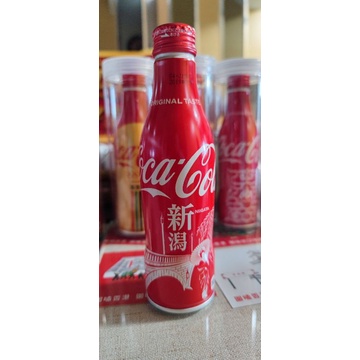 可口可樂日本新潟城市限定鋁瓶，全新原水原蓋。