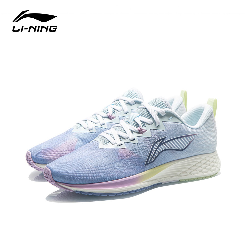 LI-NING 李寧 赤兔4代女子輕質競速跑鞋 淡臍藍/標準白 (ARMR004-7)