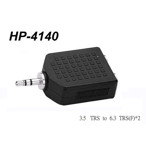 Stander HP-4140 3.5mm 轉兩個 6.3mm 母分接頭(耳機/混音器音響器材使用) [唐尼樂器]