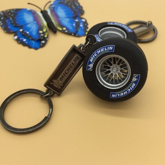 居家 潮牌仿真汽車輪胎鑰匙扣   米其林輪胎鏈鑰匙  渦輪鑰匙圈  鑰匙扣鑰匙環