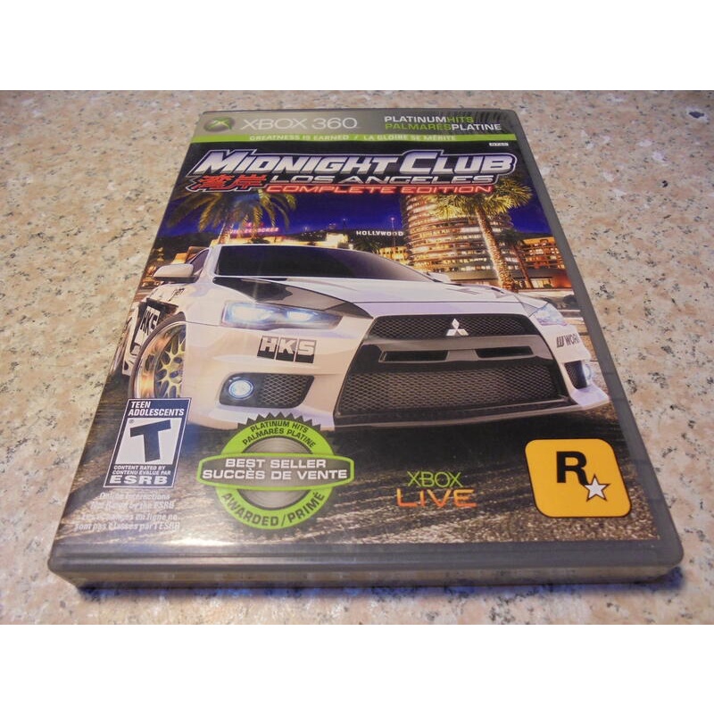 XBOX360 灣岸 Midnight Club ONE主機可用 直購價800元 桃園《蝦米小鋪》