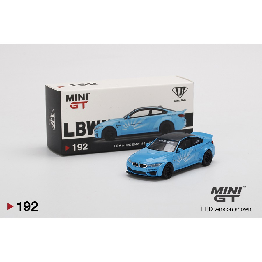 【模例】Mini GT 1/64 LB★WORKS BMW M4 Baby Blue MGT00192