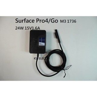 微軟Surface Pro4/Go 電源適配器 M3充電器24W插頭線1736 15V1.6A