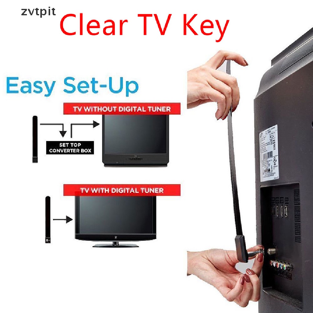[ZVPT] 1080p 清晰電視鍵 HDTV 100+ 免費高清電視數字室內迷你天線溝線 DSF