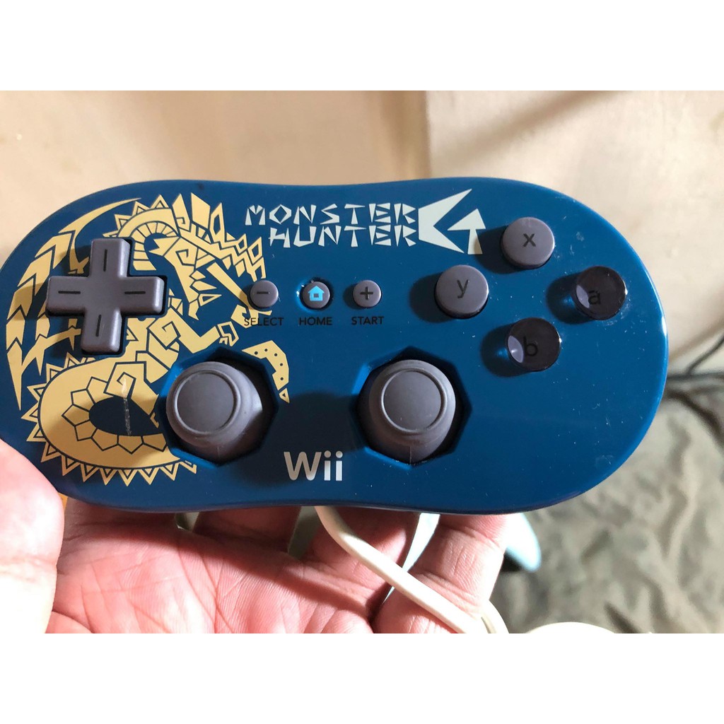 遊戲歐汀 任天堂 原廠 Wii 迷你控制手把 藍色 Pro 快賣完了 魔物獵人限定款
