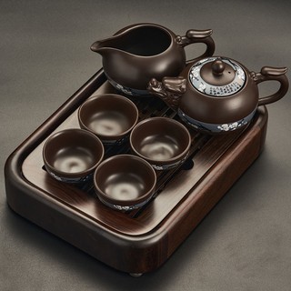 ◆茶具◇紫砂茶具套裝家用整套高檔紫砂茶壺茶臺茶盤新款功夫茶杯小套裝