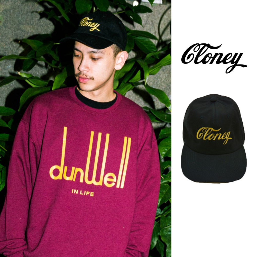 【FairPlay.tw】Cloney 黑 帽子 休閒 素面 復古 刺繡 老帽 球帽 美牌 棒球帽 可調式 Logo