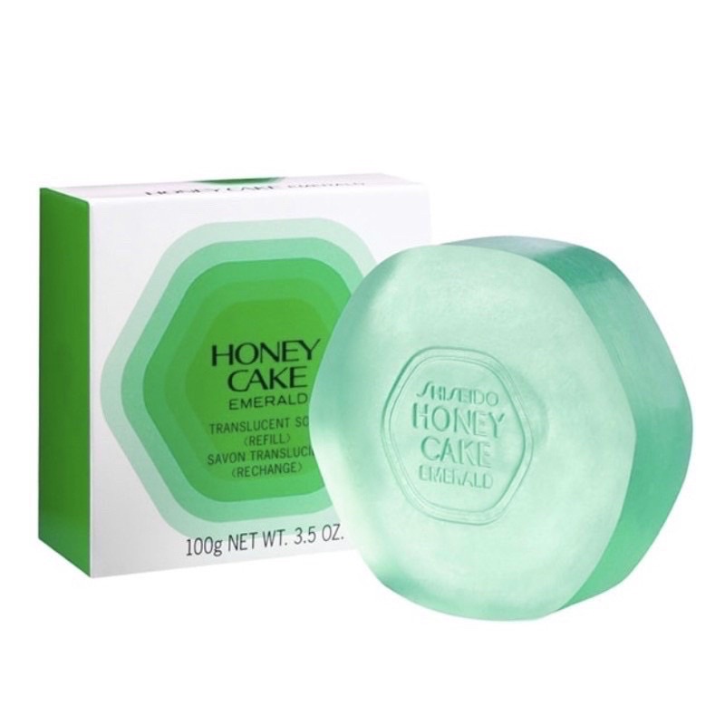 現貨 資生堂翠綠蜂蜜香皂🧼 honey cake 日本輸入版 洗臉皂 洗澡皂