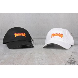 【HYDRA】Thrasher Micro Flame Dad Cap 老帽 刺繡 火焰 棒球帽 情侶 帽子【TS23】