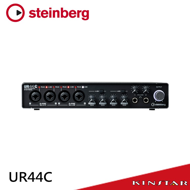 Steinberg UR44C 錄音介面 USB Type-C版本 6 in/6 out【金聲樂器】