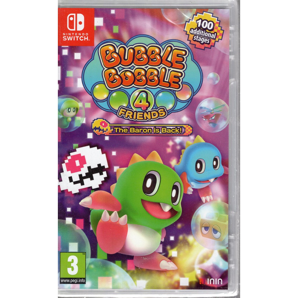 Switch遊戲 NS 泡泡龍 4 伙伴 骷髏阿怪的反擊 Bubble Bobble 4 Friends 中文版