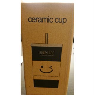 全新 Ceramic cup 陶瓷吸管杯（附304不繡鋼吸管）