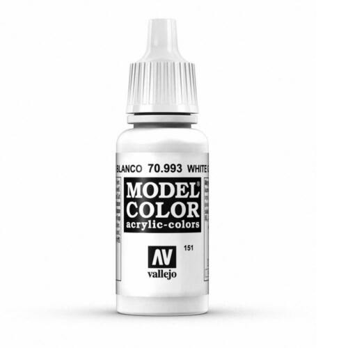 Acrylicos Vallejo 模型色彩 Model Color 151 70993 白灰色 萬年東海