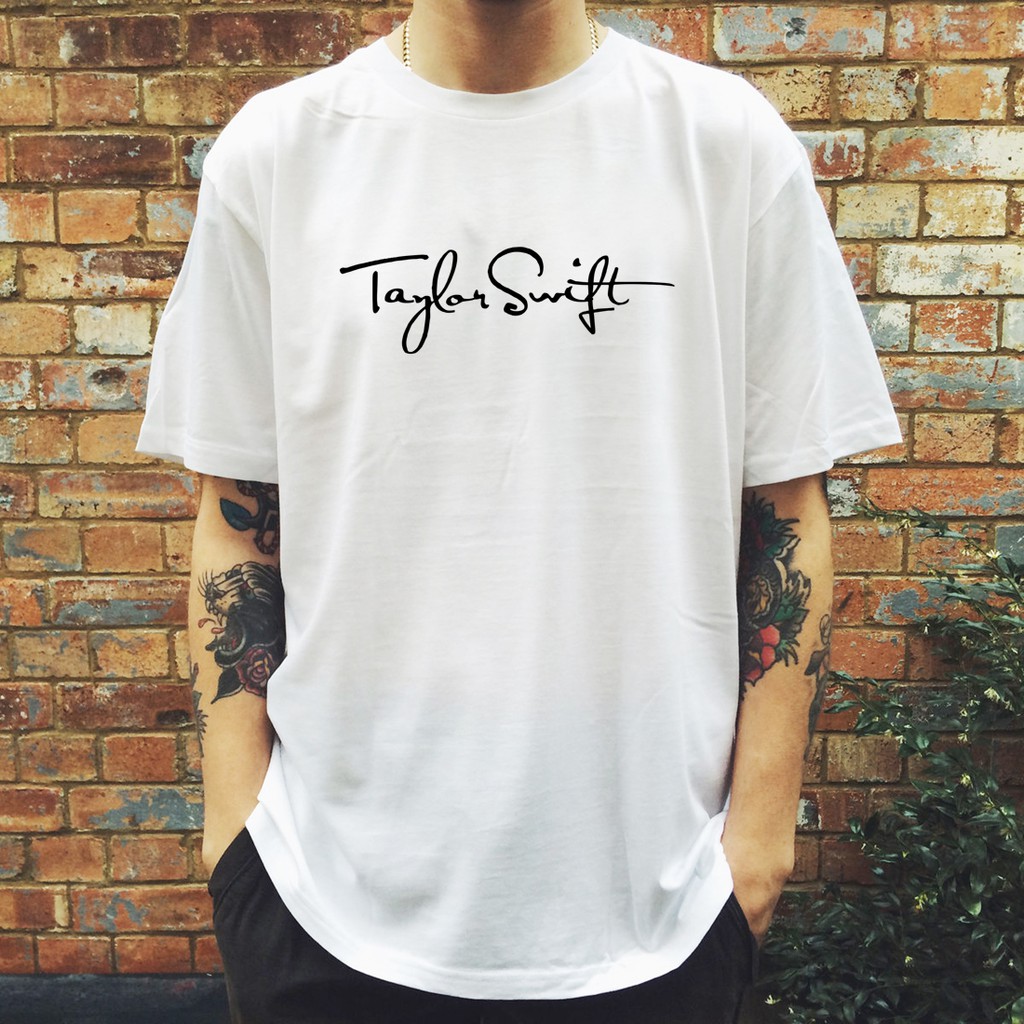 Taylor Swift Signature 短袖T恤 白色 泰勒絲 人物音樂吉他歌手1989 進口 現貨