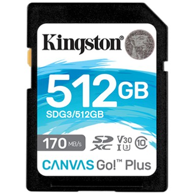 金士頓 SDG3/512GB 512G Canvas Go Plus SDXC 記憶卡 U3 V30 C10 SDG3