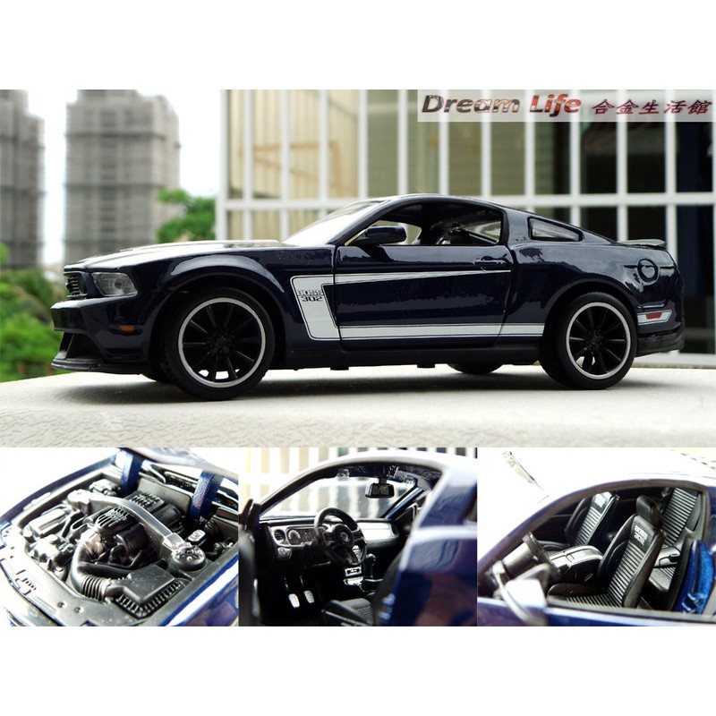 【Maisto 精品】1/24 Ford Mustang Boss 302 福特 野馬~全新藍色~現貨特惠價~!!