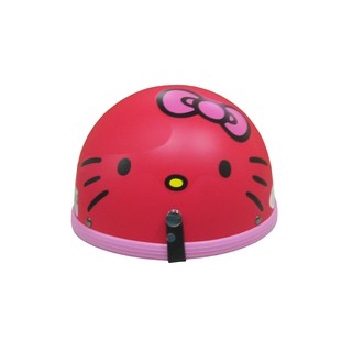 EVO CA019/CA-019 安全帽 大臉KITTY 消光深粉色 卡通 半罩 單帽子 不含鏡片 正版授權