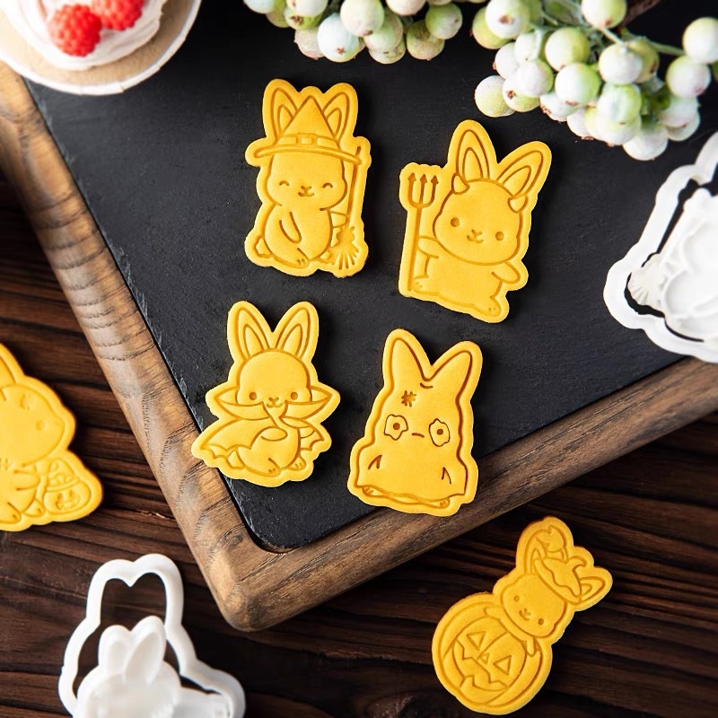 『Mi烘培』兔子造型餅乾模 萬聖節 diy親子烘培 烘焙壓模 餅乾模具 手工餅乾 造型模具 3D列印模 兔子 壓模餅乾