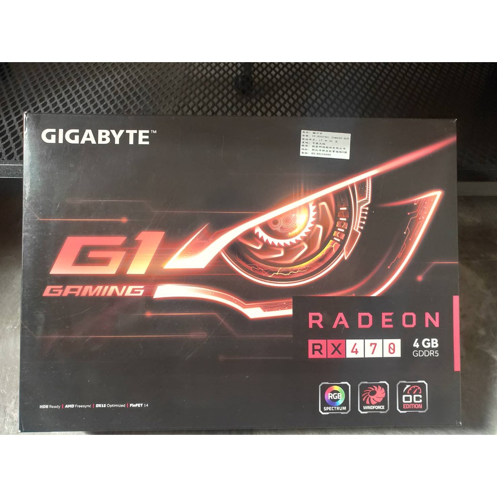 技嘉gigabyte rx470 g1 gaming 4g