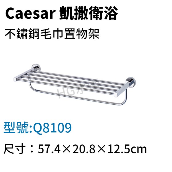 🔸HG水電🔸 Caesar 凱撒 不鏽鋼毛巾置物架 Q8109