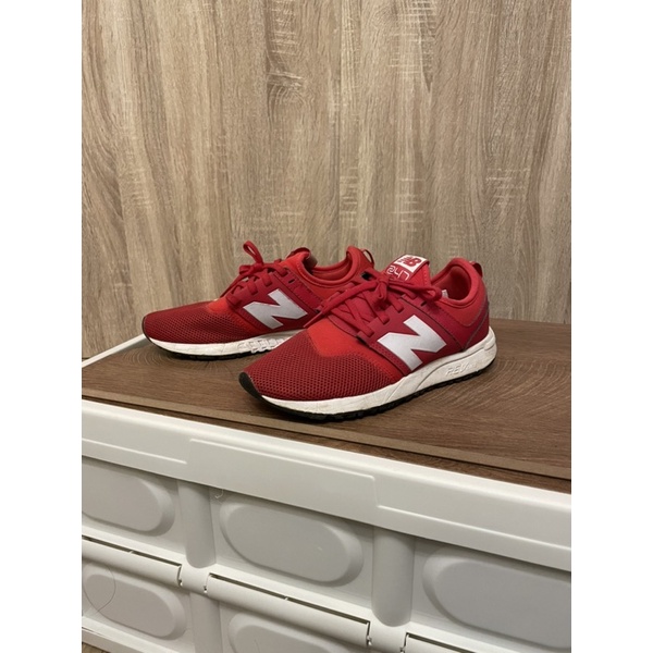 NB247 new balance 247 紅色休閒鞋女鞋（二手慎拍）