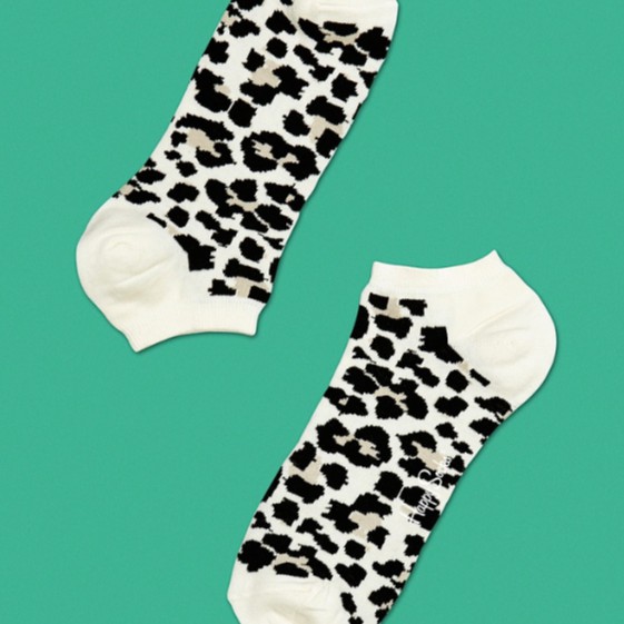 瑞典品牌Happy Socks Leopard Low Socks豹紋造型設計短踝襪-豹紋