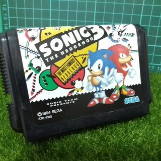 日本製SEGA遊戲片卡帶 音速小子3 SONIC3無盒有測試可玩