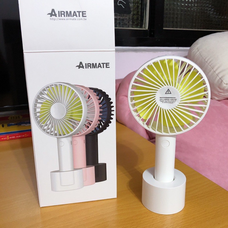 ［二手9成新] airmate 艾美特手持電風扇 三段風速可站立USB充電 U301