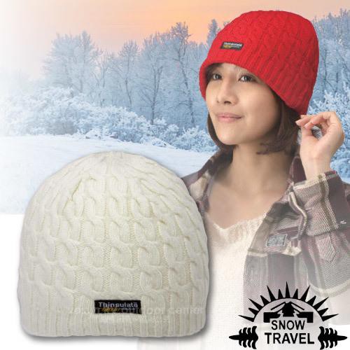 【SNOW TRAVEL】台灣製 3M Thinsulate 彈性保暖羊毛帽.雙層防風賞雪帽_AR-18D