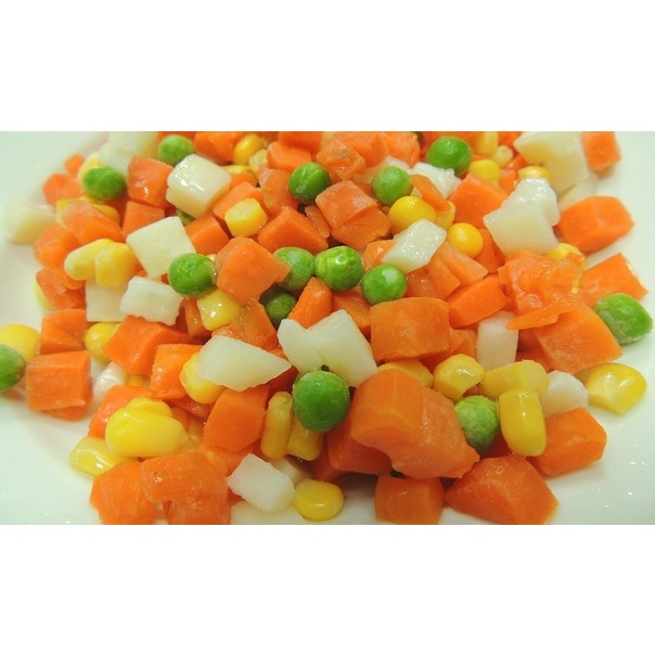 【小可生鮮】綜合四色豆【600克/包】 四色豆 四色蔬菜 冷凍四色豆 冷凍四色蔬菜 綜合蔬菜豆