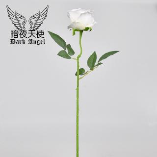現貨速發 哥特黑玫瑰花拍攝道具白黑色假干花束仿真拍照不良jk手持扇子枯萎 蝦皮購物