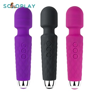 SOLOPLAY 充電20頻AV棒女用自慰器陽具女性強震動按摩棒成人情趣用品