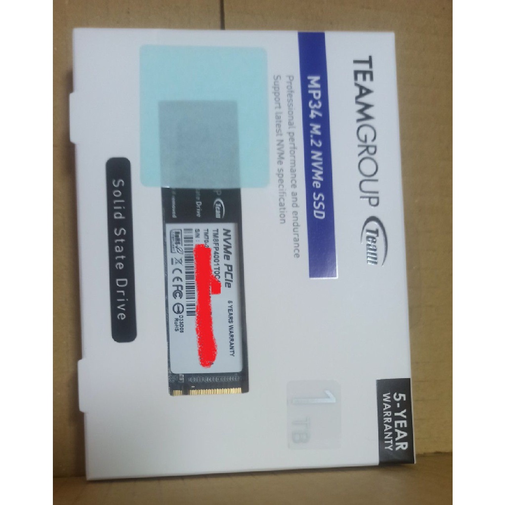 十銓 TEAM MP34 1TB / M.2 PCIe / 1TB SSD NVMe