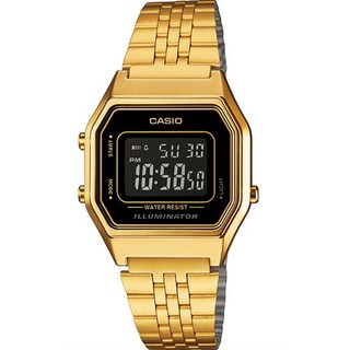 【CASIO】卡西歐 復古金錶 小版 電子錶 LA680WGA LA680WGA-1B 宏崑時計 台灣卡西歐一年保固