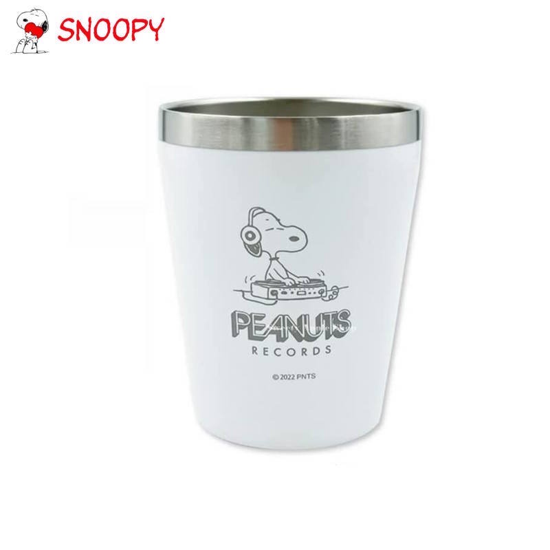 史努比【 SAS 日本限定 】SNOOPY 史努比 RECORDS系列 保溫保冷2用 不鏽鋼 保溫杯／隨身杯 / 杯子