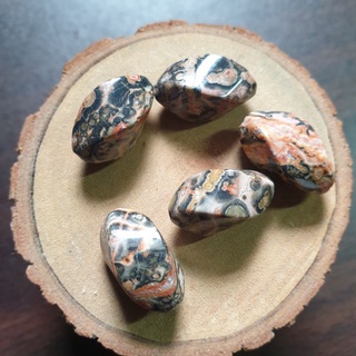 天然花豹石 天然石 原礦 串珠 耳環 手作材料 散珠發售 現貨