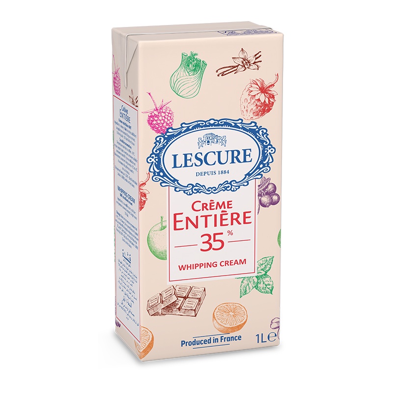 (現貨) 法國LESCURE 藍絲可 萊思克 鮮奶油 1L