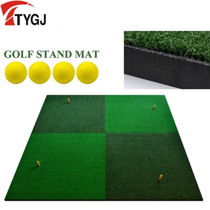 TTYGJ新品 高爾夫球打擊墊 雙草打擊墊1.5*1.5米 擊球墊 揮桿墊