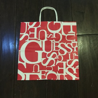 Guess紙袋 精美logo包裝紙袋