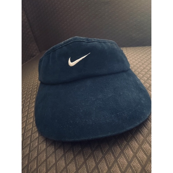 正版Nike 二手深藍色網球帽、高爾夫球帽、中空帽