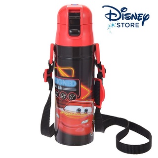【雲購】現貨 Disney 日本迪士尼商店 閃電麥坤 cars 水壺 不鏽鋼保溫瓶 彈蓋直飲式 背帶可背式 470ml