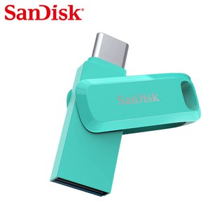 SanDisk Ultra GO湖水綠 TYPE-C USB 3.1高速雙用OTG旋轉隨身碟 安卓手機平板適用 廠商直送